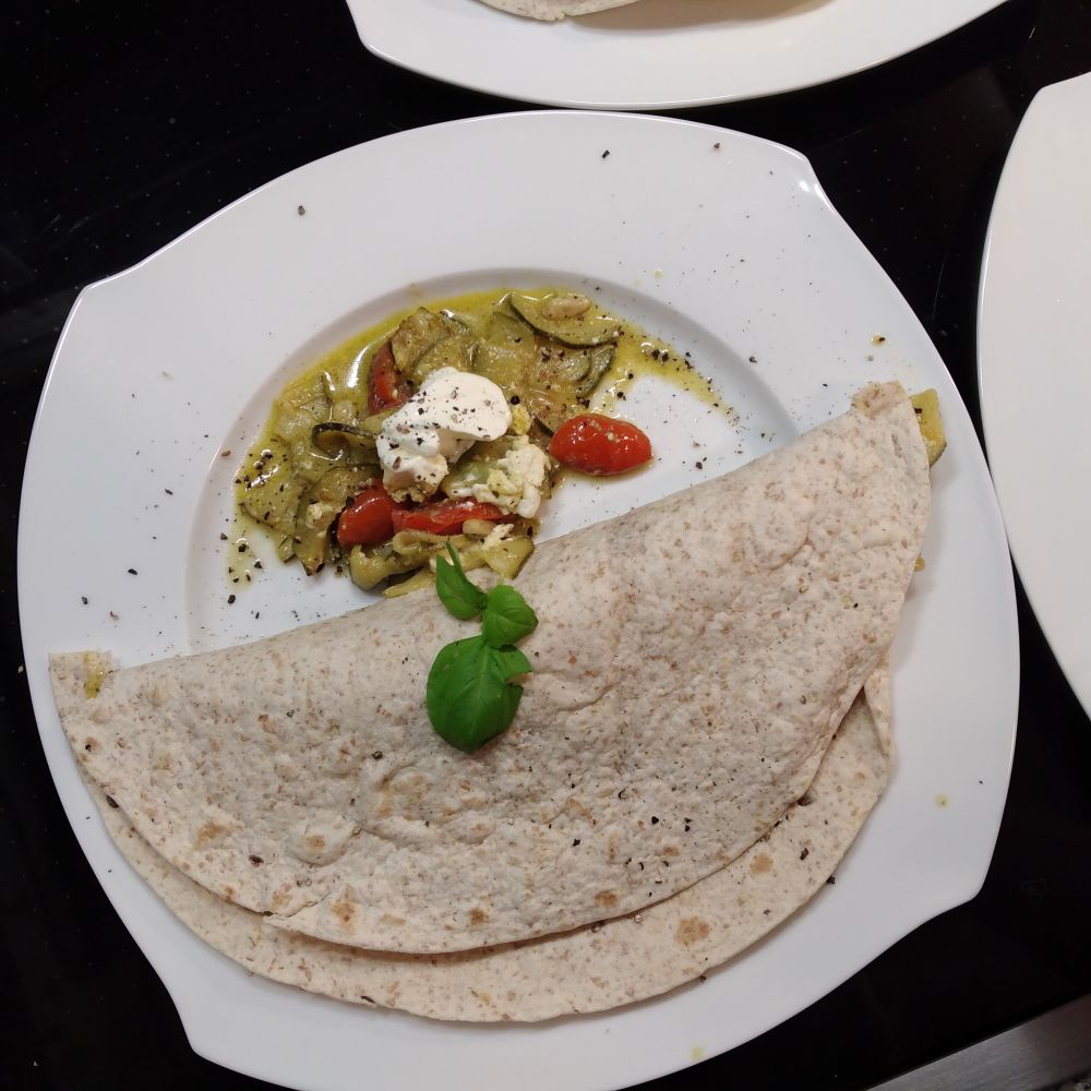 Wraps mit Zucchini Füllung